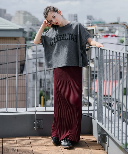 coca スカート ランダムリブIラインロングスカート - 画像 (9)