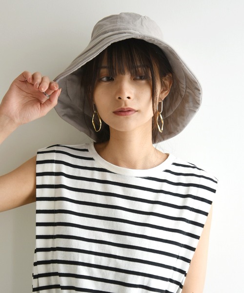 and it_ 帽子 ハット 接触冷感ワイヤーリネンハット レディース メンズ - 画像 (5)