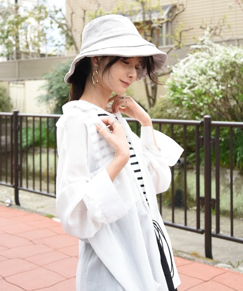 and it_ 帽子 ハット 接触冷感ワイヤーリネンハット レディース メンズ - 画像 (7)