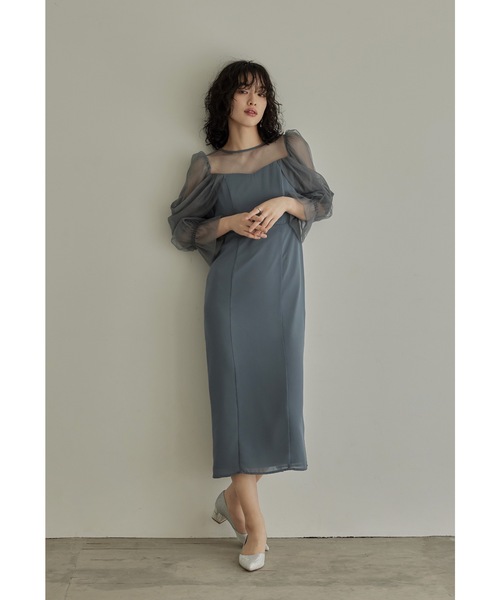 niana ドレス チュールオフショルダードレス 結婚式 パーティードレス オケージョンドレス 同窓会 お呼ばれワンピース - 画像 (5)