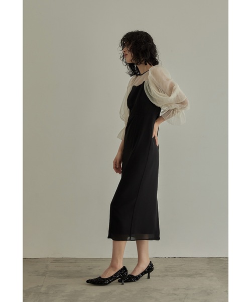 niana ドレス チュールオフショルダードレス 結婚式 パーティードレス オケージョンドレス 同窓会 お呼ばれワンピース - 画像 (8)