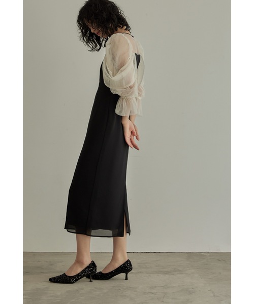 niana ドレス チュールオフショルダードレス 結婚式 パーティードレス オケージョンドレス 同窓会 お呼ばれワンピース - 画像 (9)