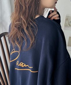 classicalelf トレーナー スウェット 立体感のある 刺繍がキャッチー。paeanバック 刺繍 BIG刺繍 裏起毛 オーバーサイズ レディース