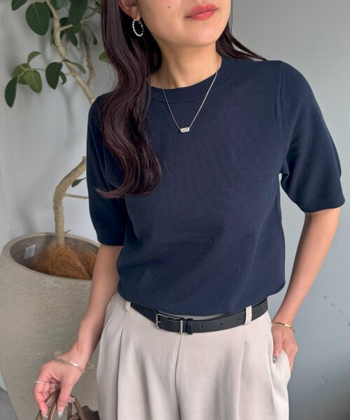 Discoat ニット セーター モチモチ半袖プルオーバー「WEB限定カラーあり」 レディース - 画像 (7)