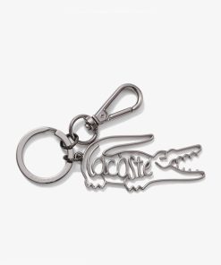 LACOSTE キーホルダー ネームワニロゴキーホルダー