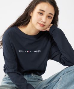 TOMMY HILFIGER tシャツ 「オンライン限定」ロゴロングスリーブTシャツ ロンT メンズ