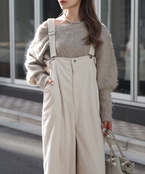 Bonjour Sagan ニット セーター ウール混ショート丈ニットプルオーバー レディース - 画像 (4)