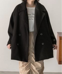 ad thie ピーコート pコート ウールタッチ オーバーPコート ジャコット レディース