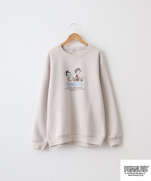 PEANUTS トレーナー スウェット PEATNUTS 日常柄プリント裏起毛トレーナー メンズ レディース - 画像 (8)