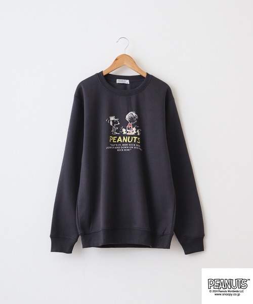 PEANUTS トレーナー スウェット PEATNUTS 日常柄プリント裏起毛トレーナー メンズ レディース - 画像 (9)