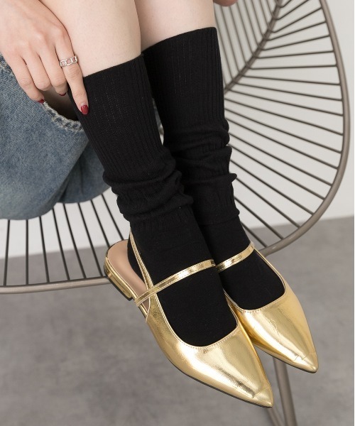 ad thie 靴下 シャーリング ルーズソックス レディース - 画像 (3)