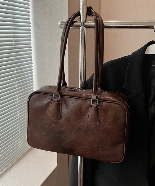 miniministore トートバッグ ロングハンドルボストンバッグトートバッグ レディース - 画像 (3)