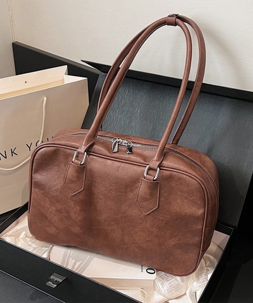 miniministore トートバッグ ロングハンドルボストンバッグトートバッグ レディース - 画像 (4)