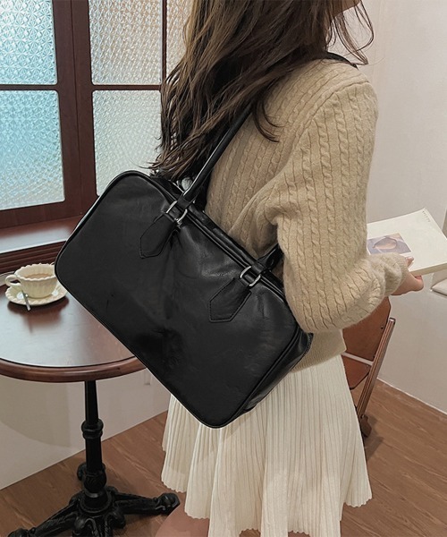 miniministore トートバッグ ロングハンドルボストンバッグトートバッグ レディース - 画像 (5)