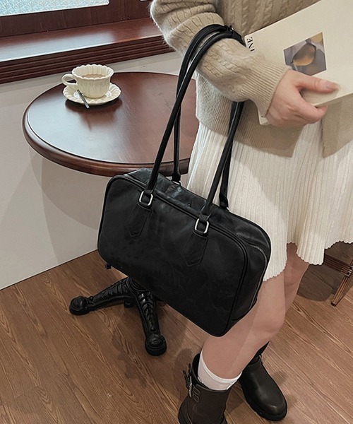 miniministore トートバッグ ロングハンドルボストンバッグトートバッグ レディース - 画像 (6)