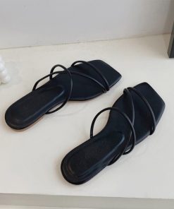 miniministore サンダル スクエアトゥ ぺたんこ サマー 人気 レディース