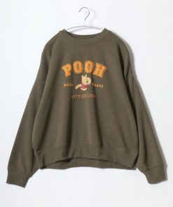 Disney トレーナー スウェット Disney(ディズニー)カレッジロゴキャラクタープリントスウェットトレーナー レディース