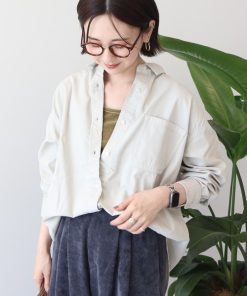 AMERICAN HOLIC ブラウス シャツ バックタックオーバーサイズシャツ レディース