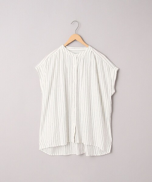 coen ブラウス シャツ リネンレーヨンタックブラウス レディース - 画像 (9)