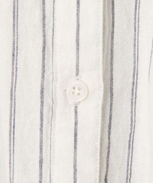 coen ブラウス シャツ リネンレーヨンタックブラウス レディース - 画像 (8)