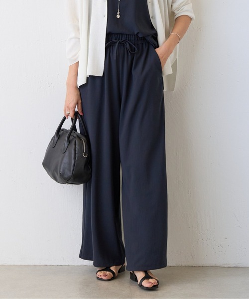 BEARDSLEY パンツ ストレッチジョーゼットパンツ レディース - 画像 (4)