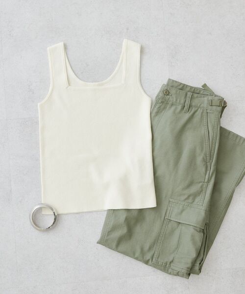 AMERICAN HOLIC タンクトップ ノースリーブ 総針スクエアタンクトップ レディース - 画像 (7)