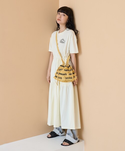 FREAK'S STORE ショルダーバッグ バッグ THEATRE PRODUCTS × STORE/シアタープロダクツ 別注 ロゴ刺繍 フリルティアードショル - 画像 (5)