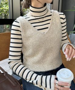 Discoat 「DISCOAT」 ノースリーブニット FREE ベージュ レディース