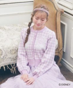 Disney カーディガン シンデレラ / スージー＆パーラ チェックカーディガン レディース