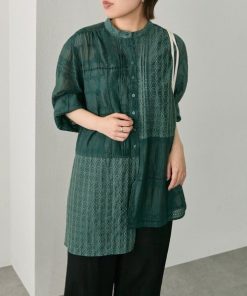 ear PAPILLONNER ブラウス シャツ レース切替ブラウス「SUM1 STYLE(スミスタイル)」 レディース