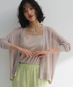 Green Parks カーディガン 「WEB限定」接触冷感ゆったりカーディガン レディース