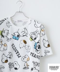 PEANUTS tシャツ プリント天竺半袖Tシャツ メンズ レディース