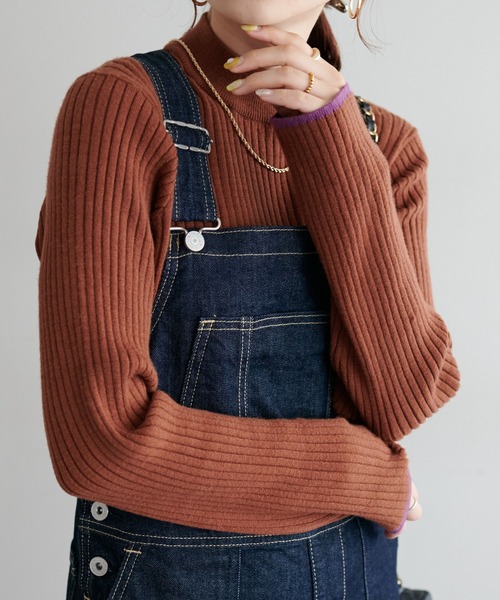 Discoat 「DISCOAT」 長袖ニット MEDIUM モカ レディース - 画像 (5)