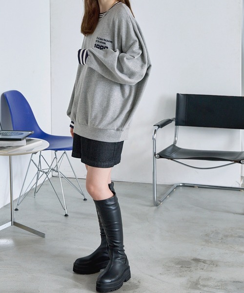 MONO-MART 「MONO-MART」 スウェットカットソー FREE ブラック レディース - 画像 (4)