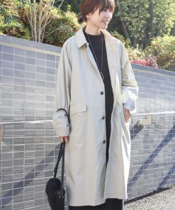 AMERICAN HOLIC 「AMERICAN HOLIC」 ステンカラーコート L グレイッシュベージュ レディース