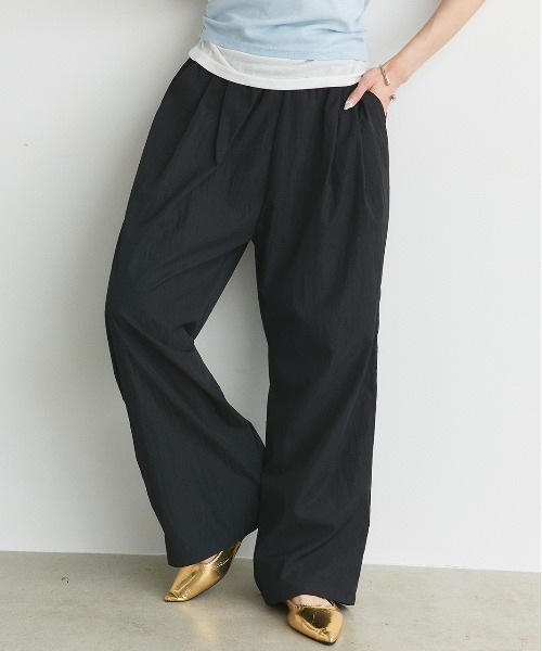 ad thie パンツ ワッシャーリラックス イージーパンツ レディース - 画像 (2)