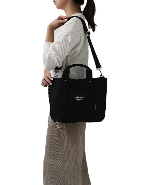LIZDAYS トートバッグ 仕切り付き 2WAY キャンバストートバッグ レディース - 画像 (3)