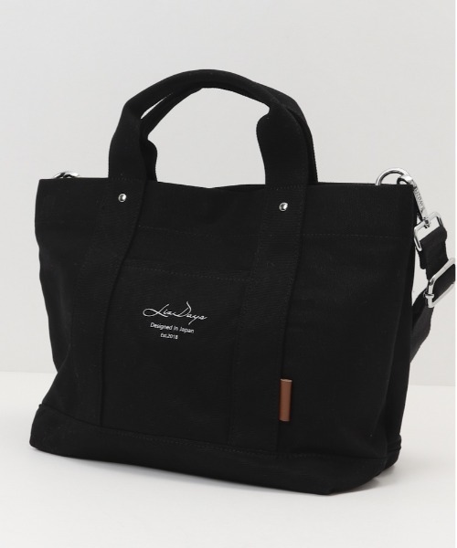 LIZDAYS トートバッグ 仕切り付き 2WAY キャンバストートバッグ レディース - 画像 (9)