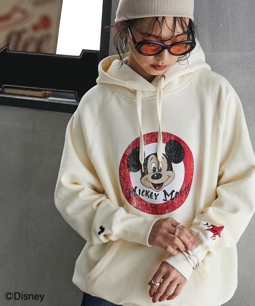 Disney 「Disney」 プルオーバーパーカー LL アイボリー レディース