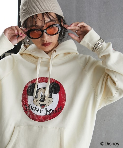 Disney 「Disney」 プルオーバーパーカー LL アイボリー レディース - 画像 (3)