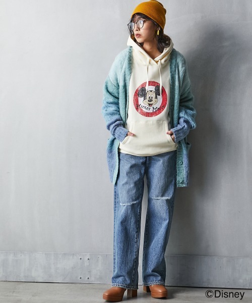 Disney 「Disney」 プルオーバーパーカー LL アイボリー レディース - 画像 (7)