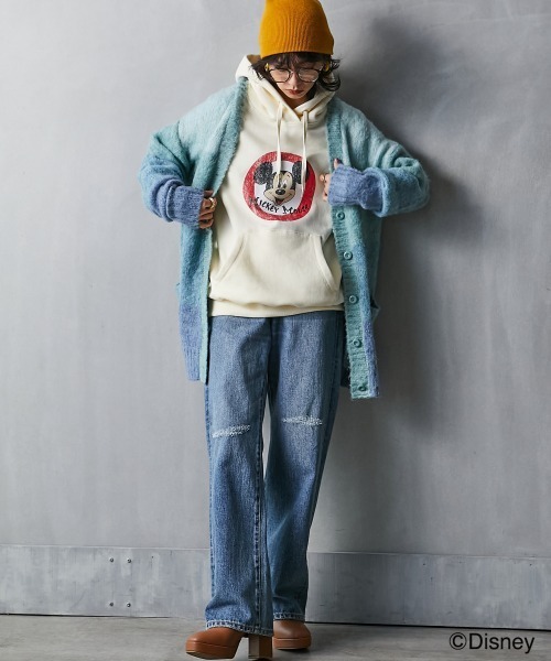 Disney 「Disney」 プルオーバーパーカー LL アイボリー レディース - 画像 (8)