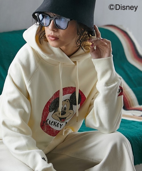 Disney 「Disney」 プルオーバーパーカー LL アイボリー レディース - 画像 (9)