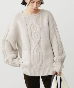 AMERICAN HOLIC 「AMERICAN HOLIC」 長袖ニット M グレイッシュベージュ レディース