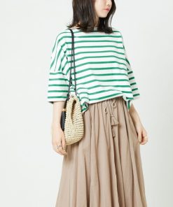 FREAK'S STORE 「FREAK'S STORE」 7分袖カットソー フリ- グリーン レディース