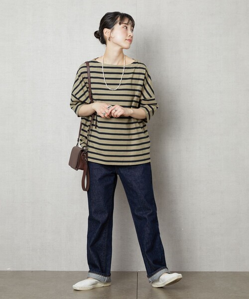 FREAK'S STORE 「FREAK'S STORE」 7分袖カットソー フリ- グリーン レディース - 画像 (2)