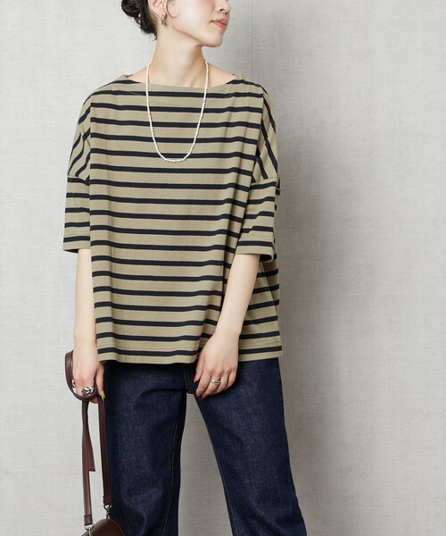 FREAK'S STORE 「FREAK'S STORE」 7分袖カットソー フリ- グリーン レディース - 画像 (4)