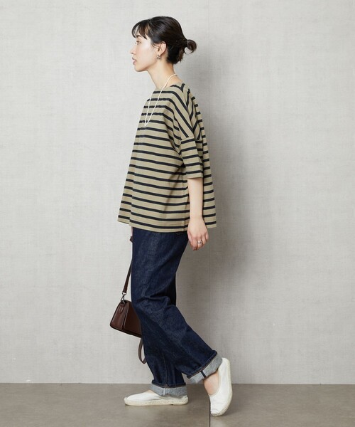 FREAK'S STORE 「FREAK'S STORE」 7分袖カットソー フリ- グリーン レディース - 画像 (5)