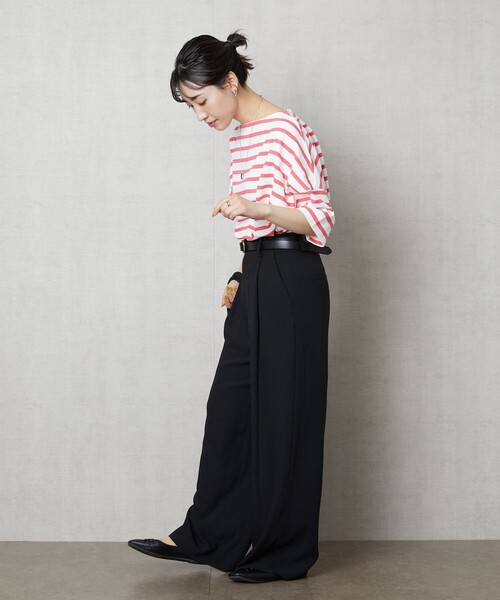 FREAK'S STORE 「FREAK'S STORE」 7分袖カットソー フリ- グリーン レディース - 画像 (8)