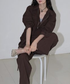 Mili affinity オールインワン ナイロンジャンプスーツ レディース